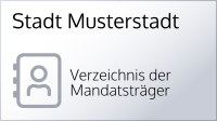 Ratsverzeichnis der Stadt Musterstadt
